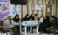 برپایی میز خدمت غربالگری دیابت و فشار خون به مراجعین بیمارستان به مناسبت هفته دیابت