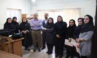 تجلیل ریاست و تیم مدیریتی مرکز آموزشی درمانی کمالی از همکاران واحد مدارک پزشکی